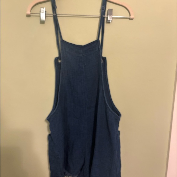 Aerie Dark Blue Overalls Swim Coverup - Picture 3 of 3
